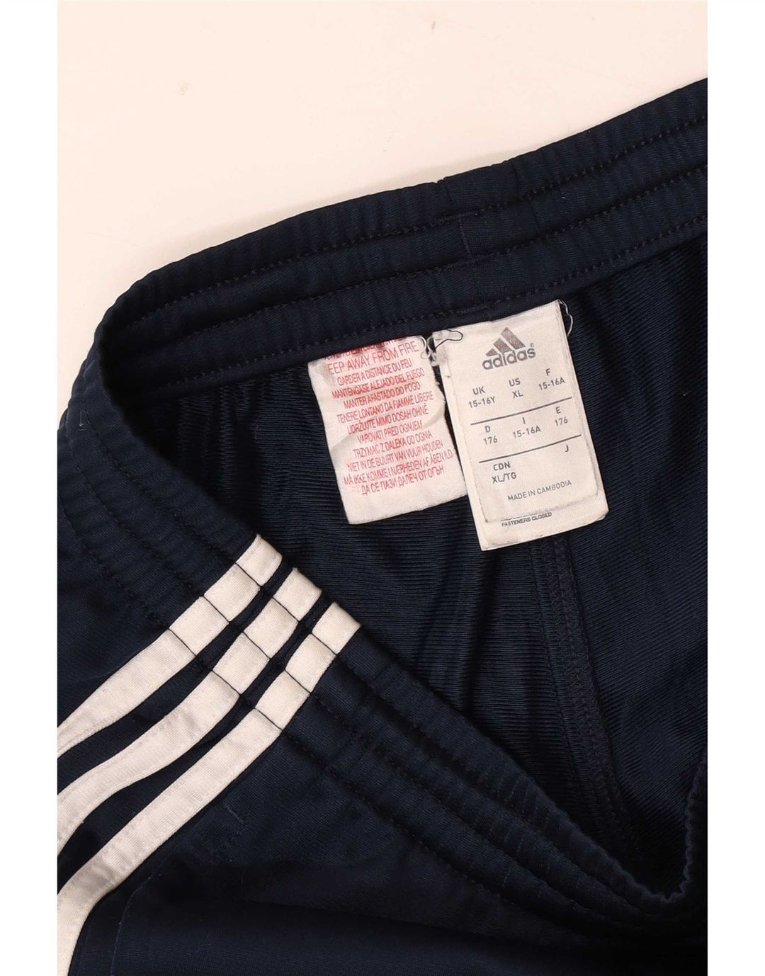 Pantalón Chándal Adidas Niño 15-16 Años Azul Marino Poliéster