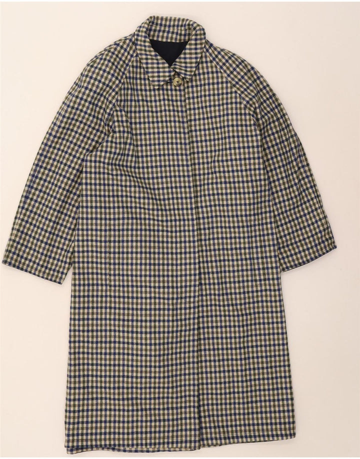 Abrigo reversible vintage para mujer IT 42 Poliéster azul marino medio