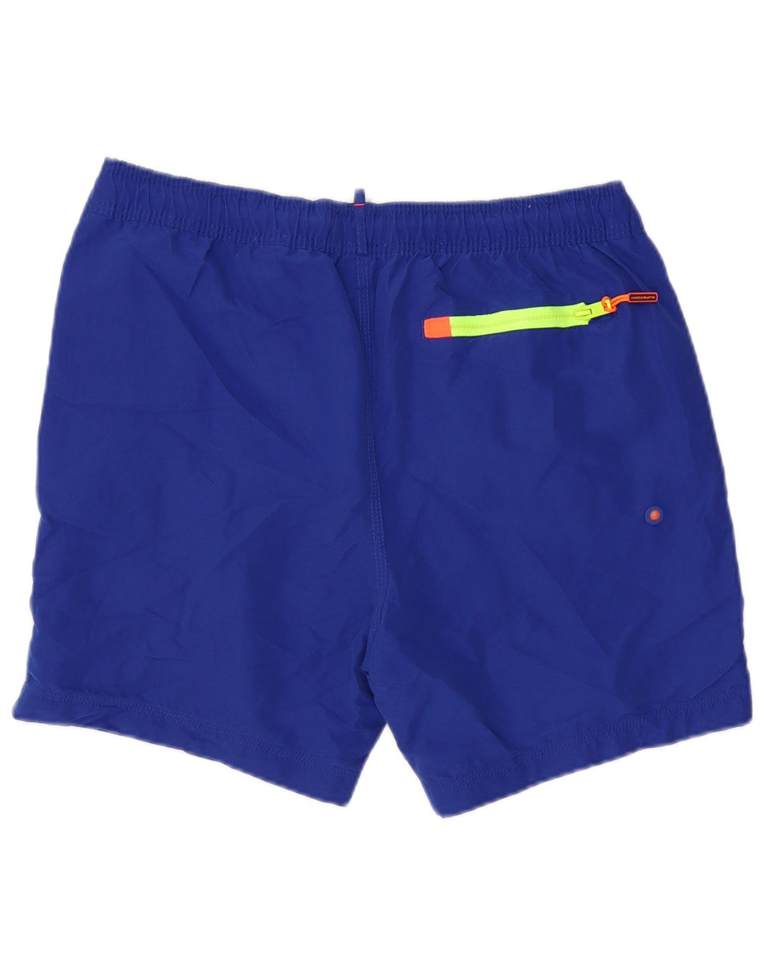 Superdry Bañador con estampado gráfico para hombre, talla grande, poliéster azul