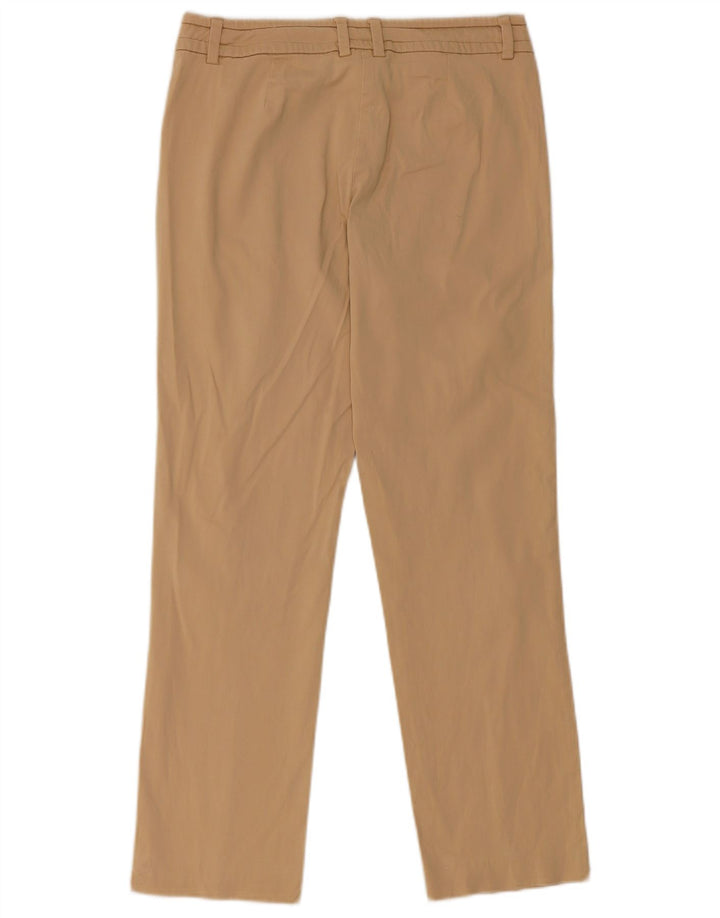 TRUSSARDI Pantalones informales rectos para mujer IT 42 Medium W28 L27 Beige
