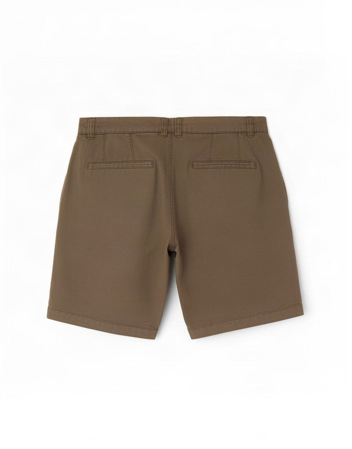 Dack's Pantalones cortos chinos de corte regular para hombre IT 48 Medium W32 Khaki Linen
