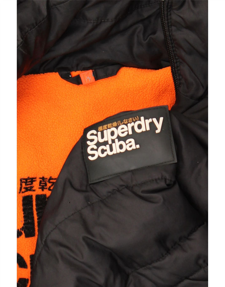 Superdry Chaqueta Sherpa con capucha para hombre UK 38 Medium Black