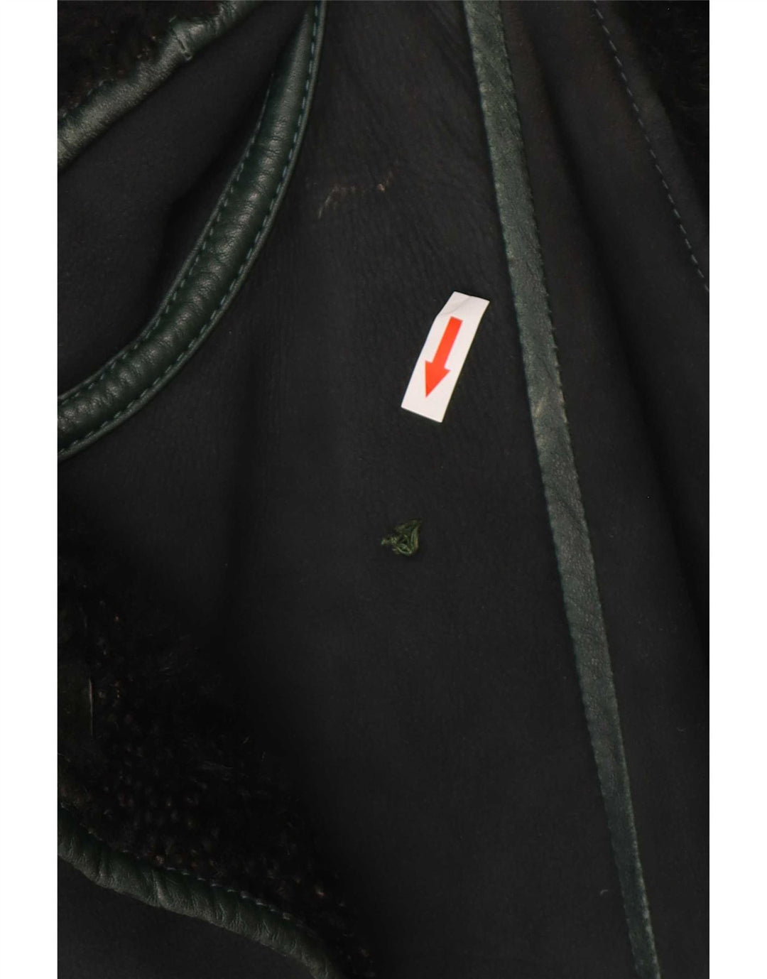 Chaqueta de piel de oveja extragrande para mujer Conbipel IT 40 Small Green Colourblock