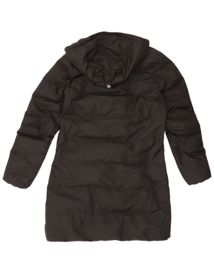 Helly Hansen Abrigo acolchado con capucha para mujer UK 10 Small Poliéster negro