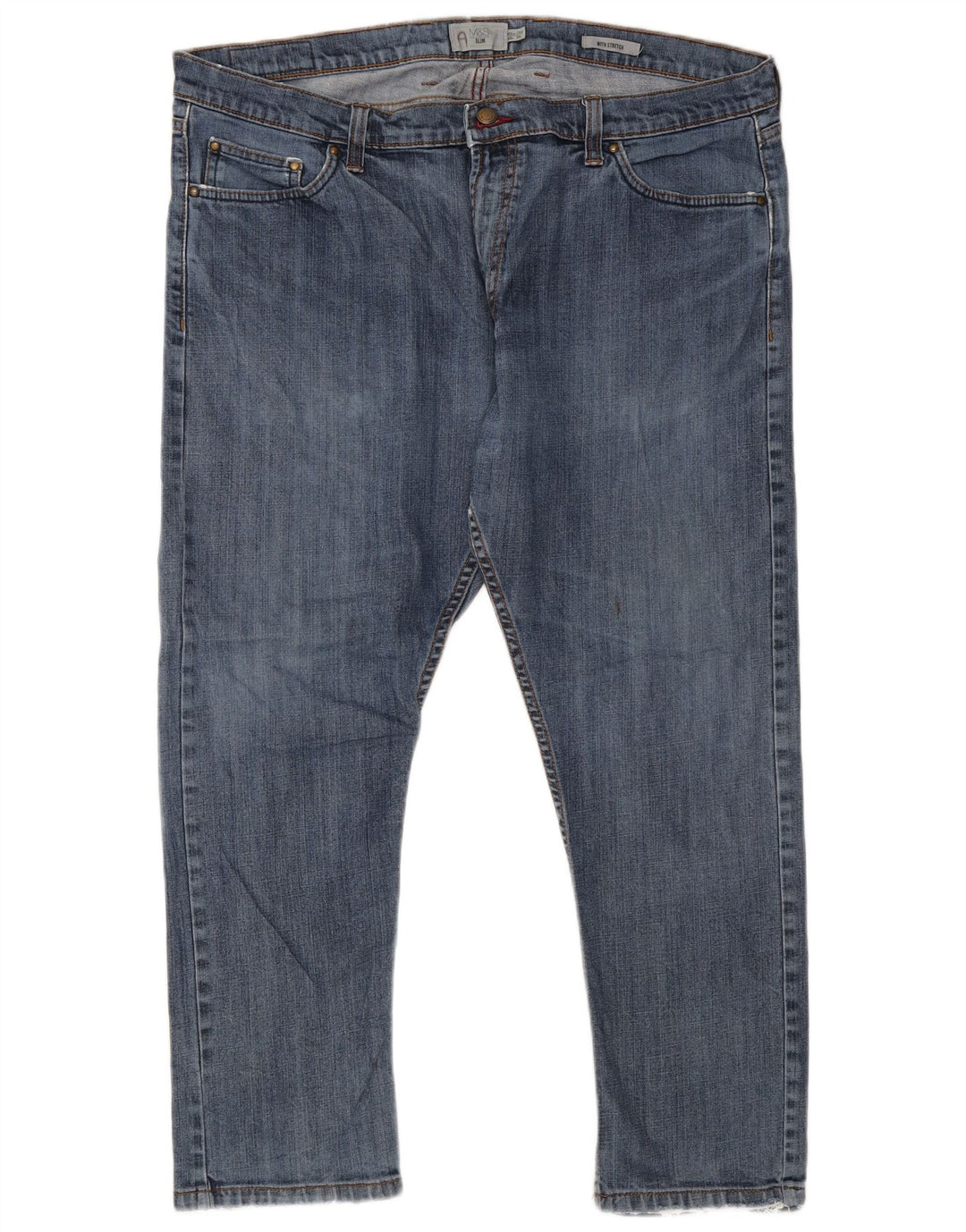 Marks & Spencer Jeans ajustados para hombre W40 L29 Algodón azul