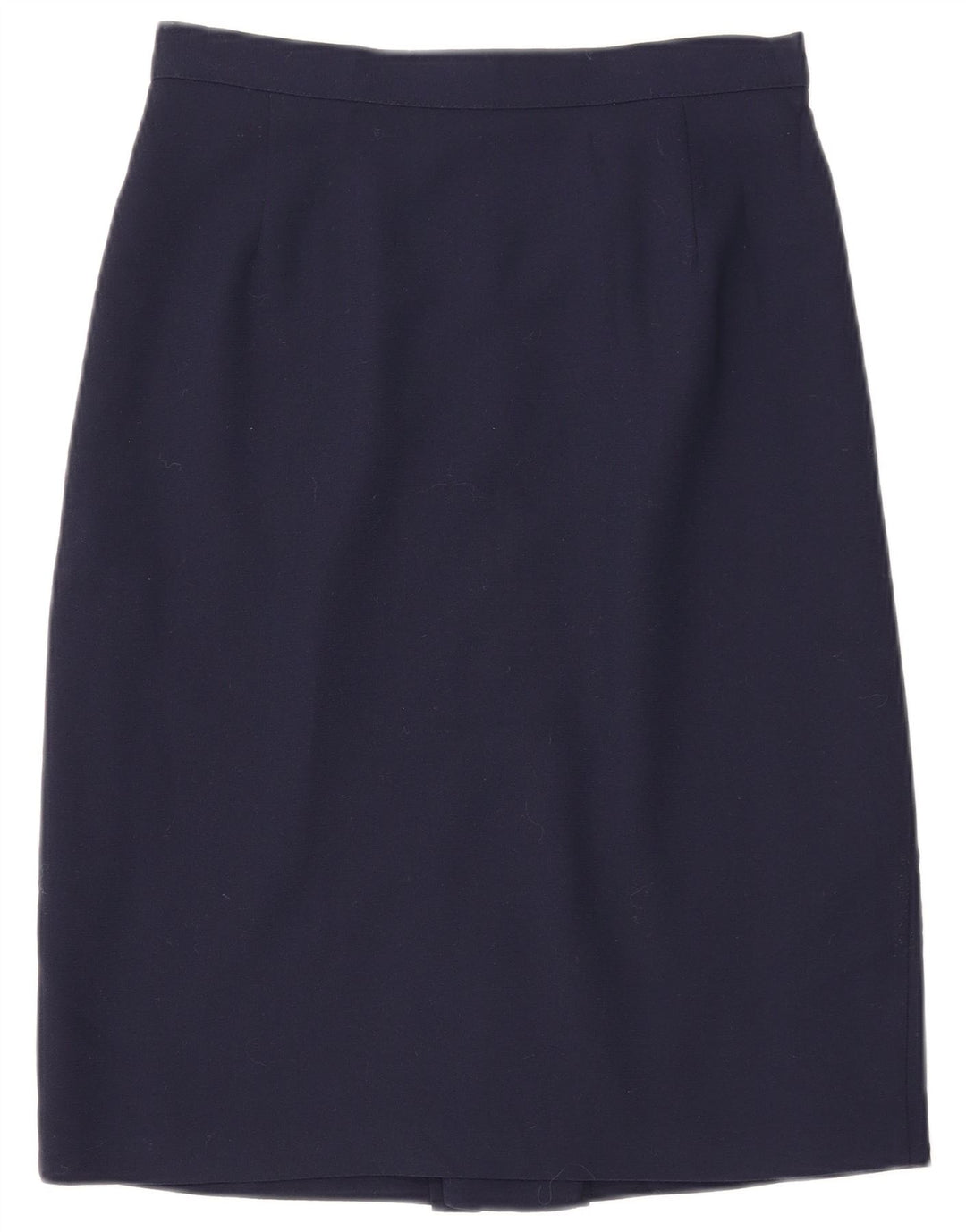 ST MICHAEL Womens Straight Skirt UK 14 Medium W29 Navy Blue Polyester