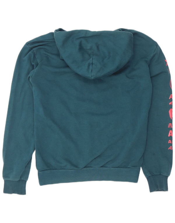 Adidas Hombre Sudadera Con Capucha Gráfica Jersey Pequeño Algodón Azul
