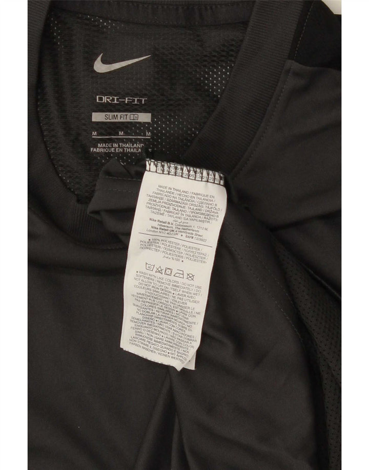 Camiseta Nike Dri Fit Slim para hombre Gris medio Colorblock Poliéster