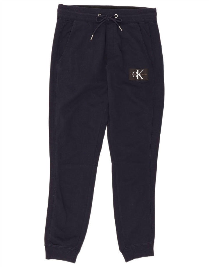 Calvin Klein Hombre Pantalones De Chándal Joggers Medium Azul Marino Algodón
