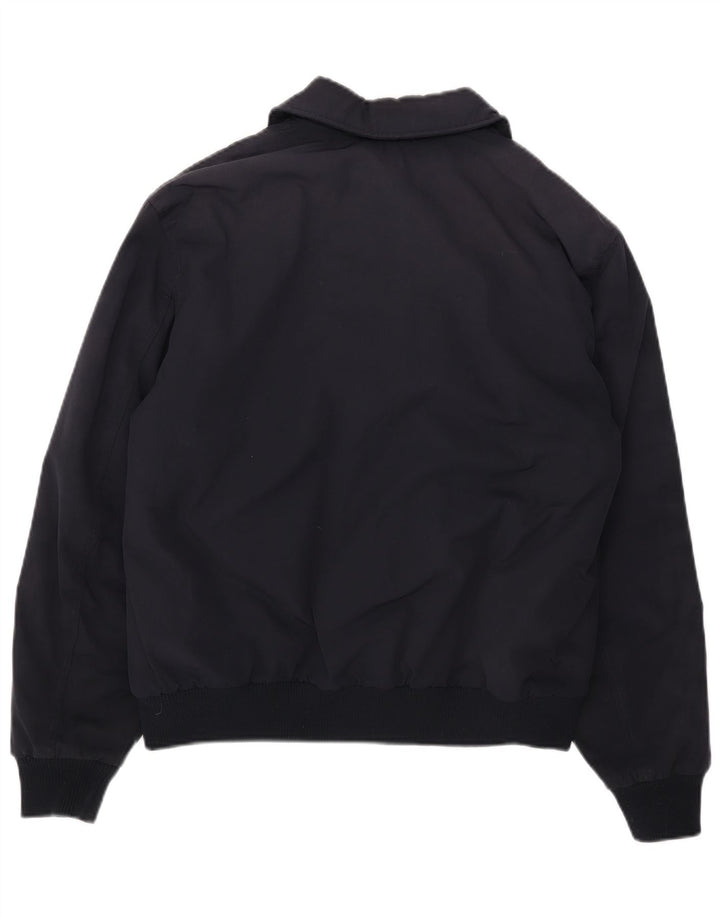 Zara Mens Bomber Jacket UK 38 Medium Azul Marino Poliéster