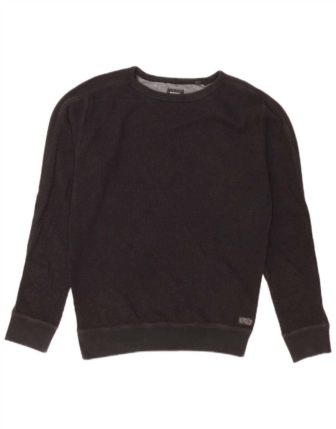Diesel Hombre Sudadera Jumper Medium Negro Algodón