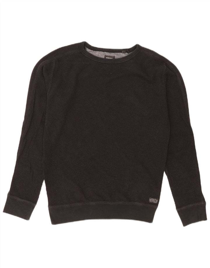 Diesel Hombre Sudadera Jumper Medium Negro Algodón