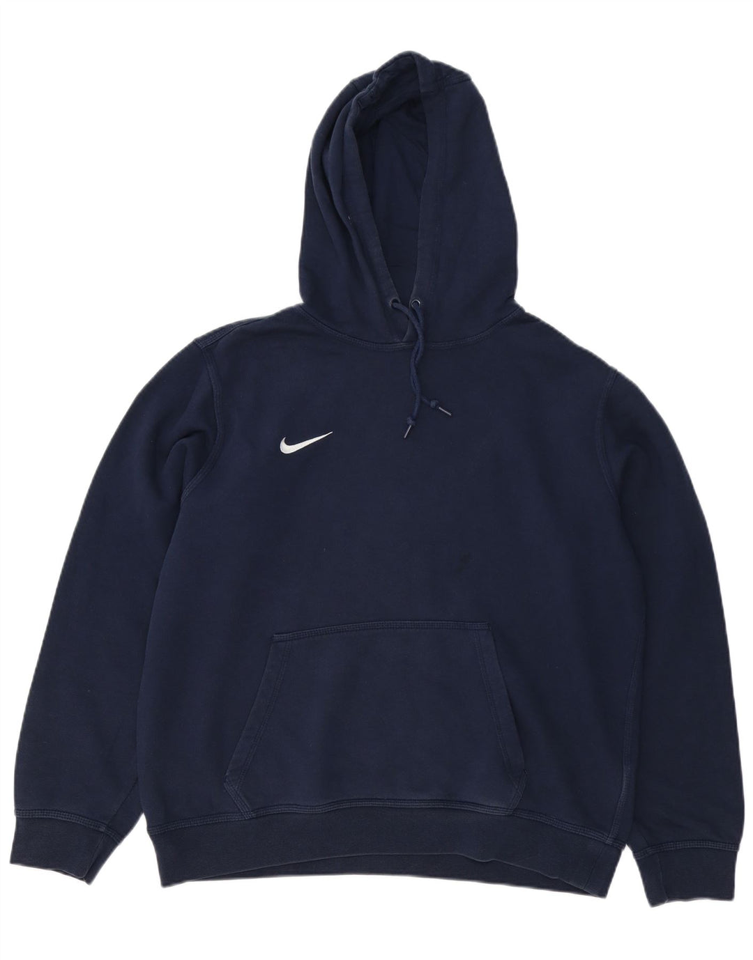 NIKE Jersey con capucha para hombre, talla grande, algodón azul marino