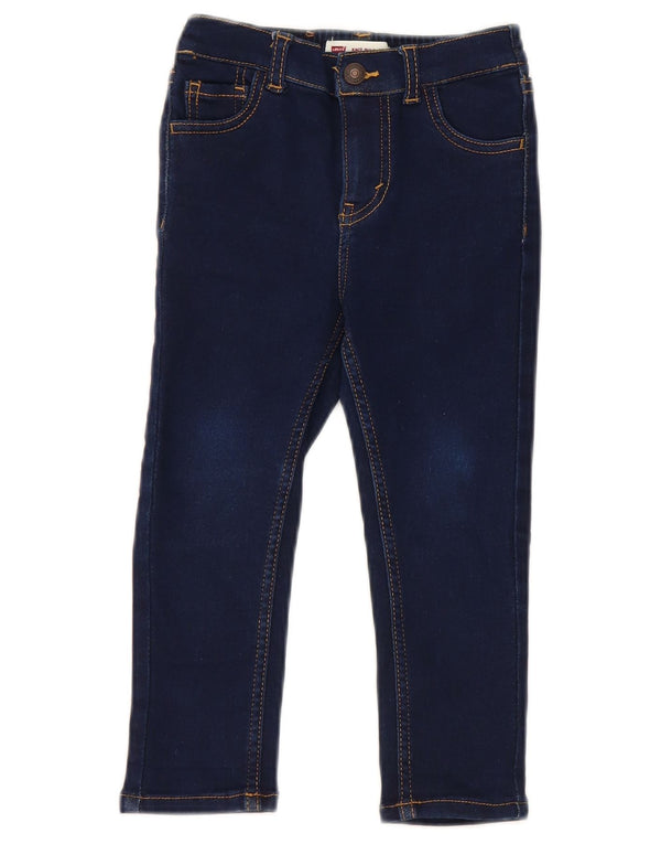 Levi's Vaqueros pitillo para niñas de 18 a 24 meses W20 L14 Algodón azul marino