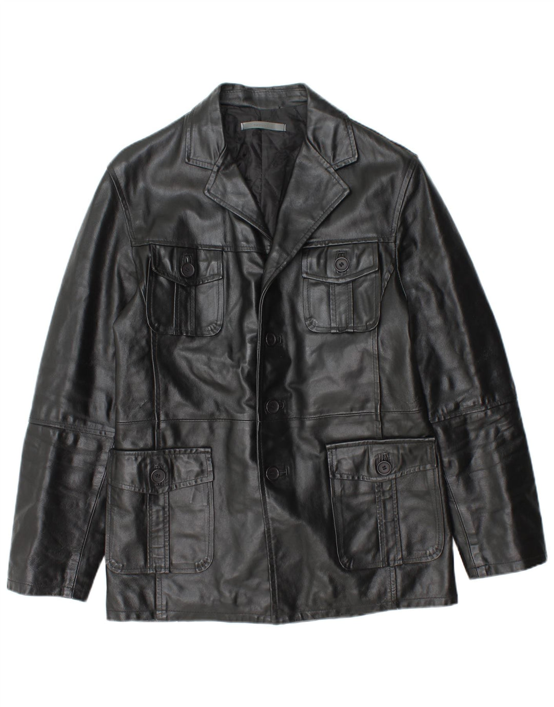 Chaqueta de cuero imperial para hombre UK 36 Small Black Leather