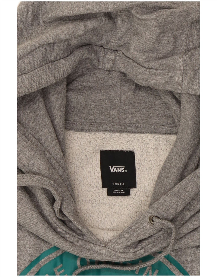 VANS Hombre Graphic Sudadera con capucha Jumper XS Gris Algodón