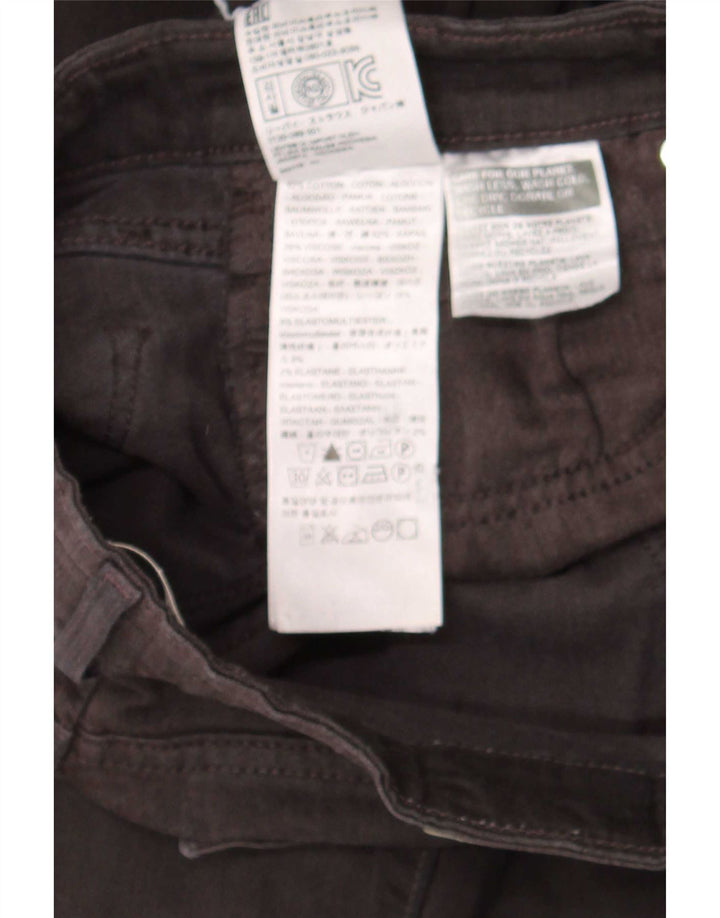 Levi's Mujer 712 Slim Jeans W26 L30 Algodón Negro