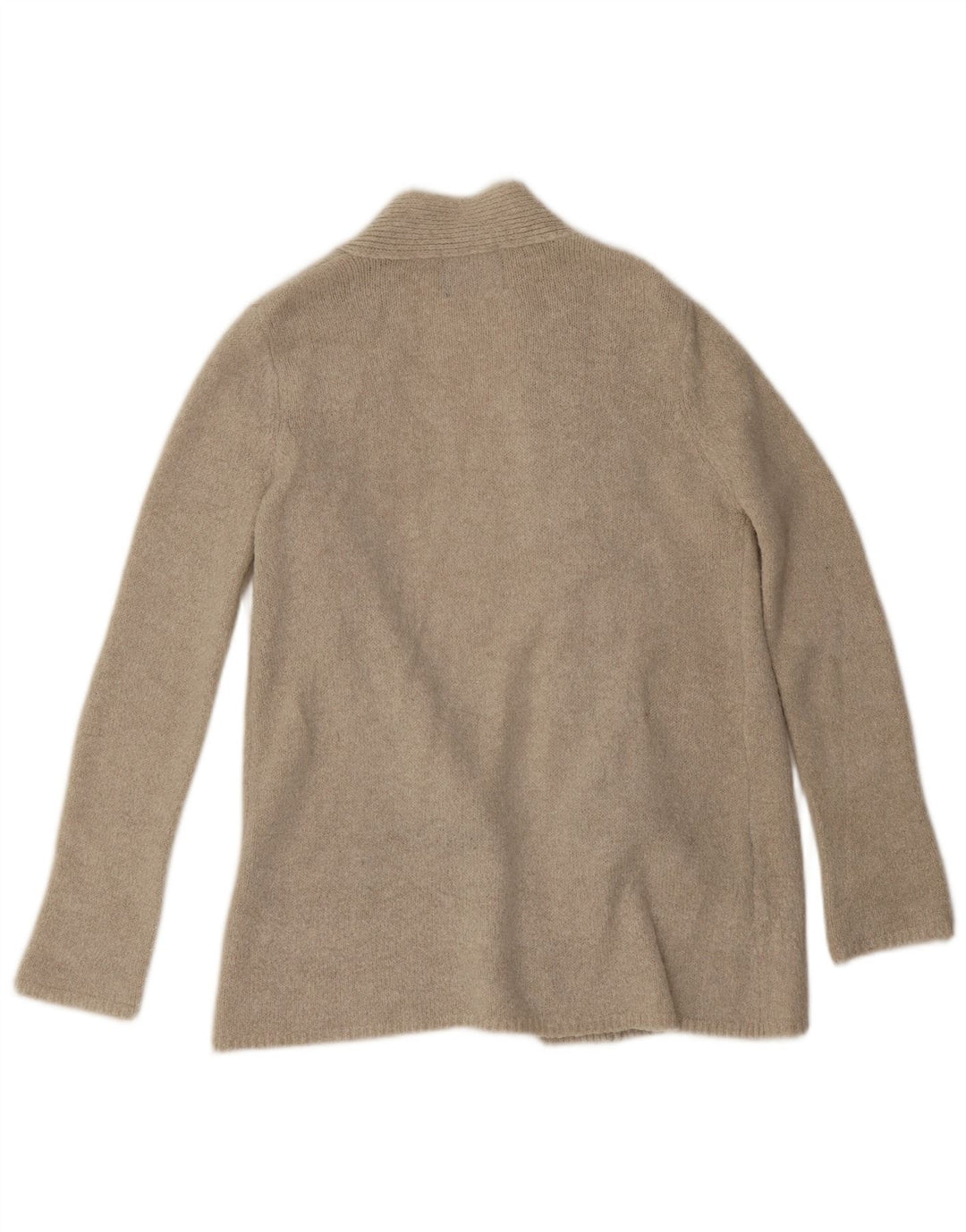 Zara Mujer Cárdigan Abierto Suéter UK 10 Small Beige