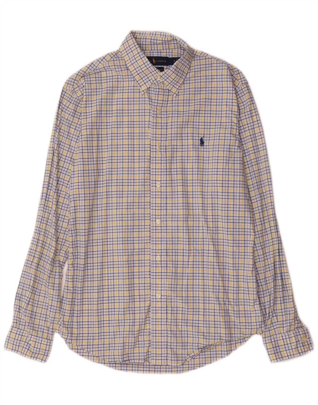 Ralph Lauren Camisa Slim Fit De Algodón A Cuadros Blanco Medio Para Hombre