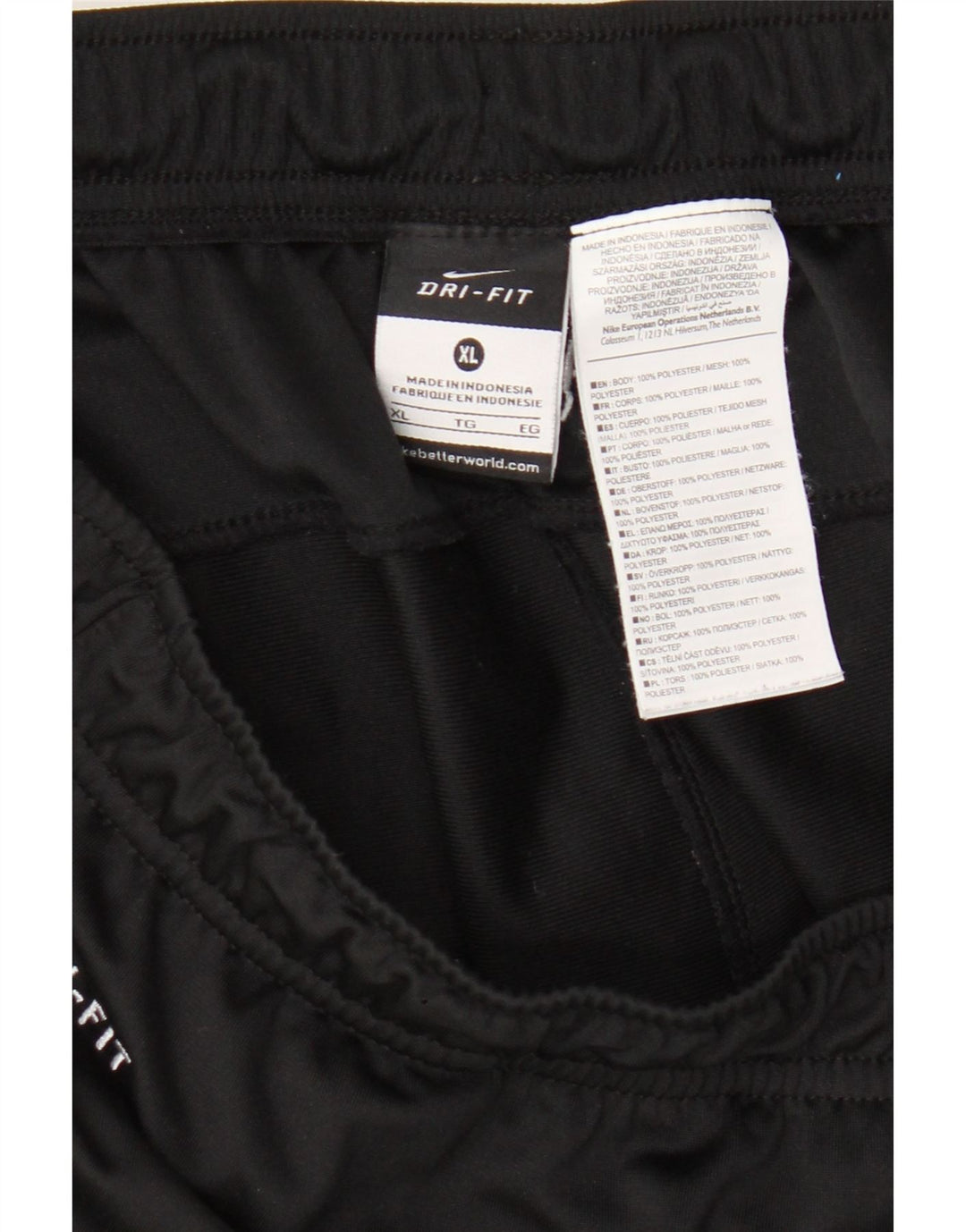 Nike Pantalones cortos deportivos Dri Fit para hombre XL Poliéster negro
