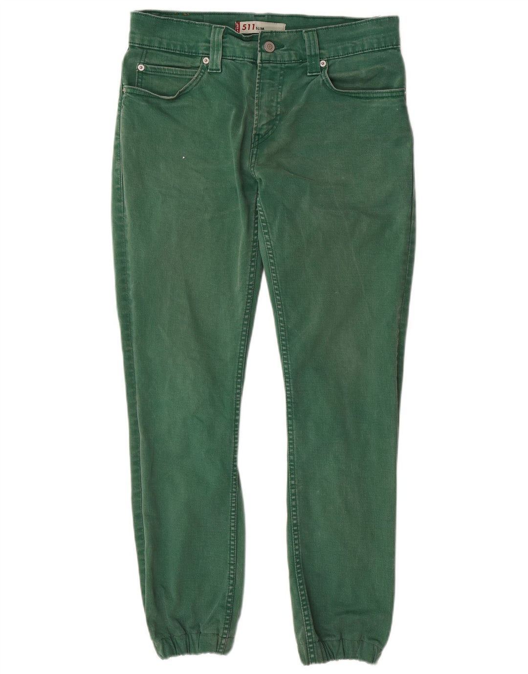 LEVI'S Mens 511 Joggers Slim Jeans W32 L29 Algodón Verde