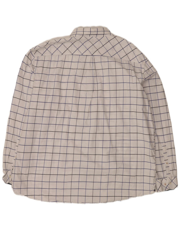 Camisa Joules Hombre Classic Fit 3XL Algodón A Cuadros Blanco