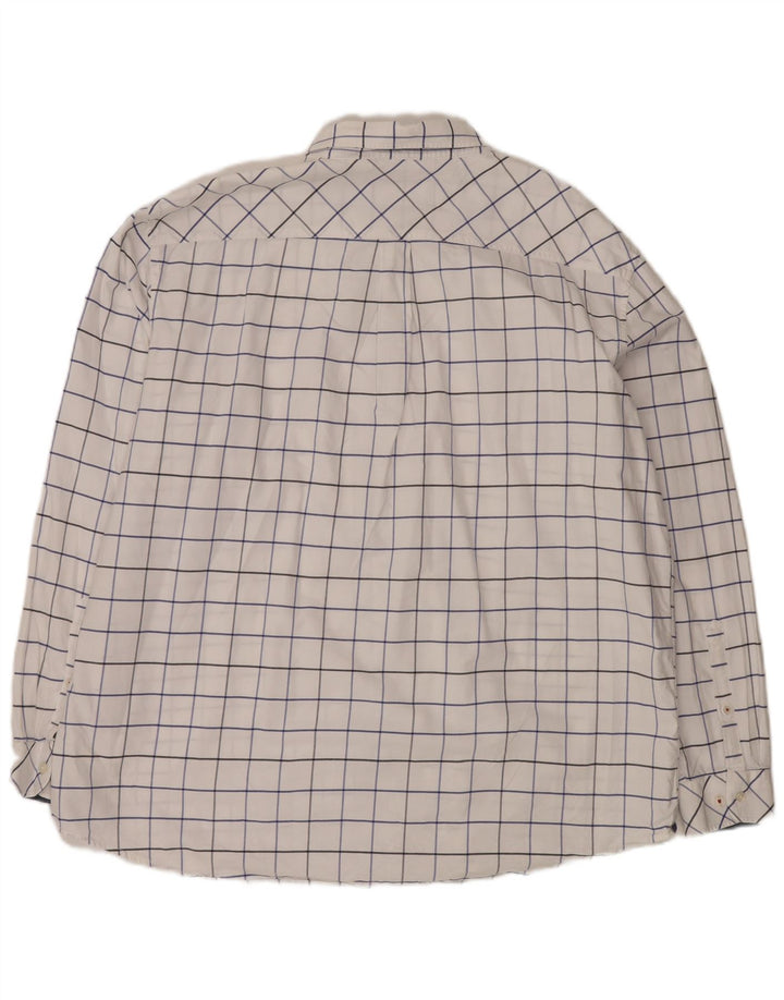 Camisa Joules Hombre Classic Fit 3XL Algodón A Cuadros Blanco