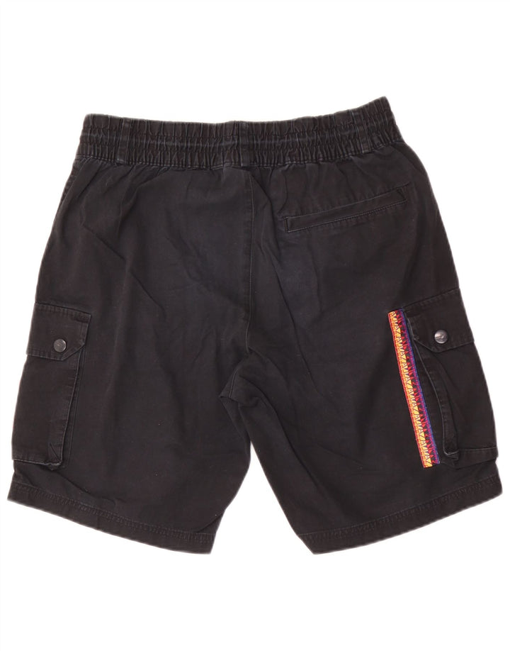 Adidas Hombre Pantalones Cortos Cargo Mediano W30 Algodón Negro