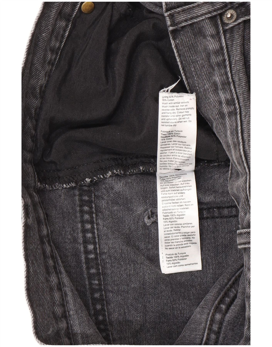 Vaqueros holgados y holgados para mujer Topshop W30 L32 Poliéster negro