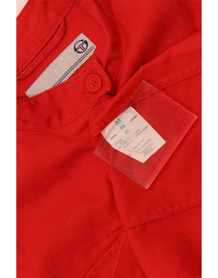Sergio Tacchini Chaqueta utilitaria para mujer IT 44 Medium Red Ramie