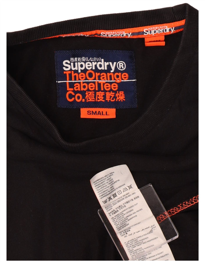 Superdry Camiseta para hombre Top Small Black Cotton