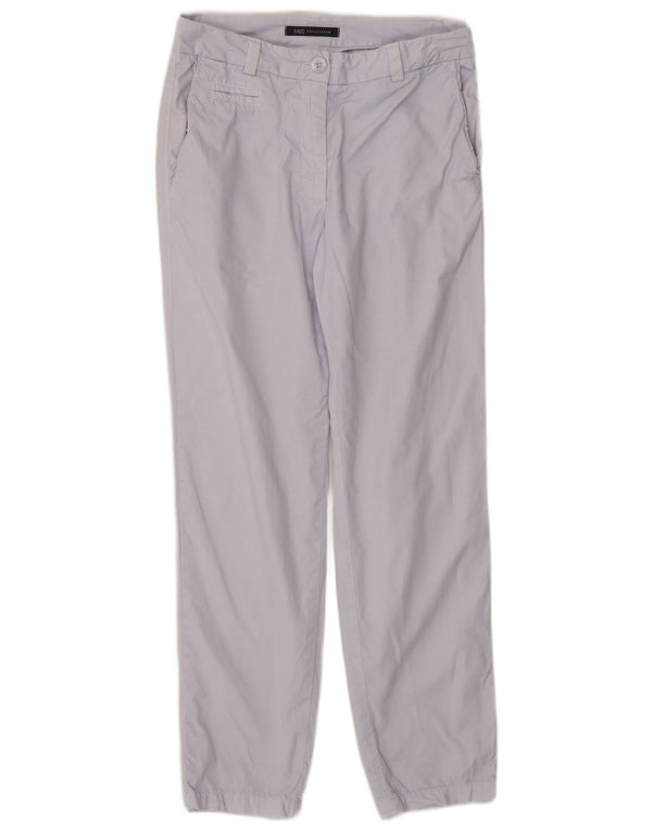 Marks & Spencer Pantalones chinos rectos para mujer UK 8 Small W26 L27 Azul