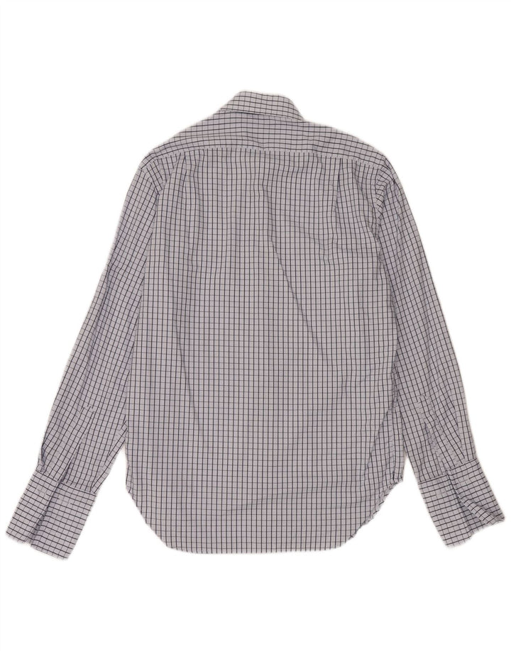 Camisa Formal Hombre Massimo Dutti Talla 41 16 Grande Cuadros Azul Algodón