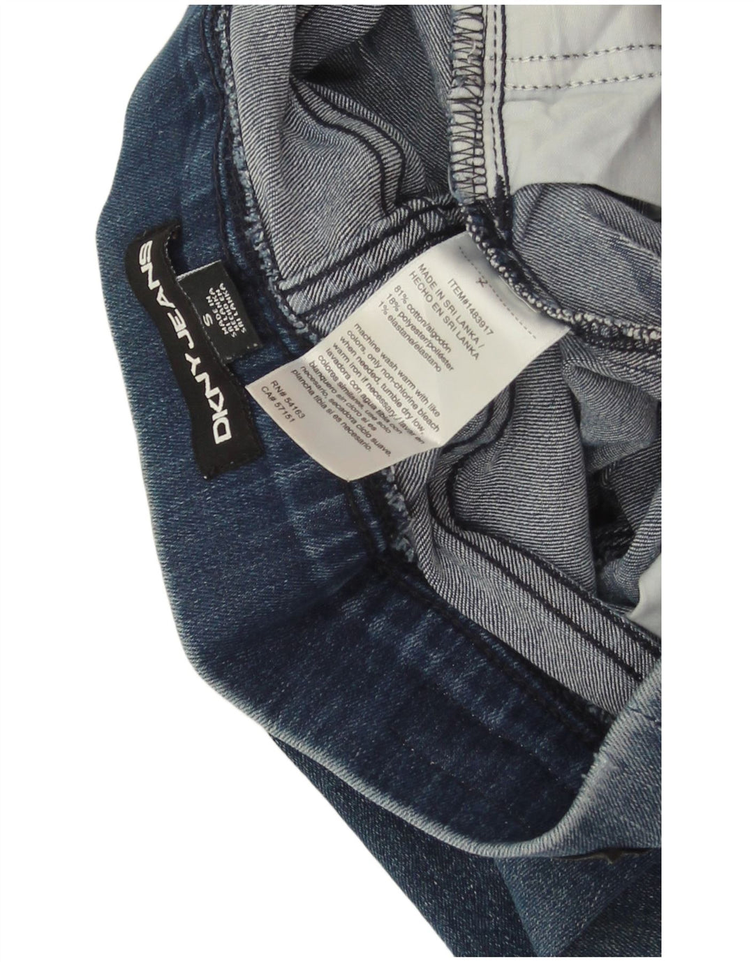 DKNY Pantalones cortos de mezclilla para mujer pequeños W27 Algodón azul