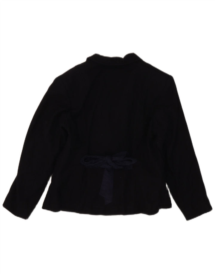 Moschino Chaqueta Niña Blazer Cruzada 7-8 Años Lana Azul Marino