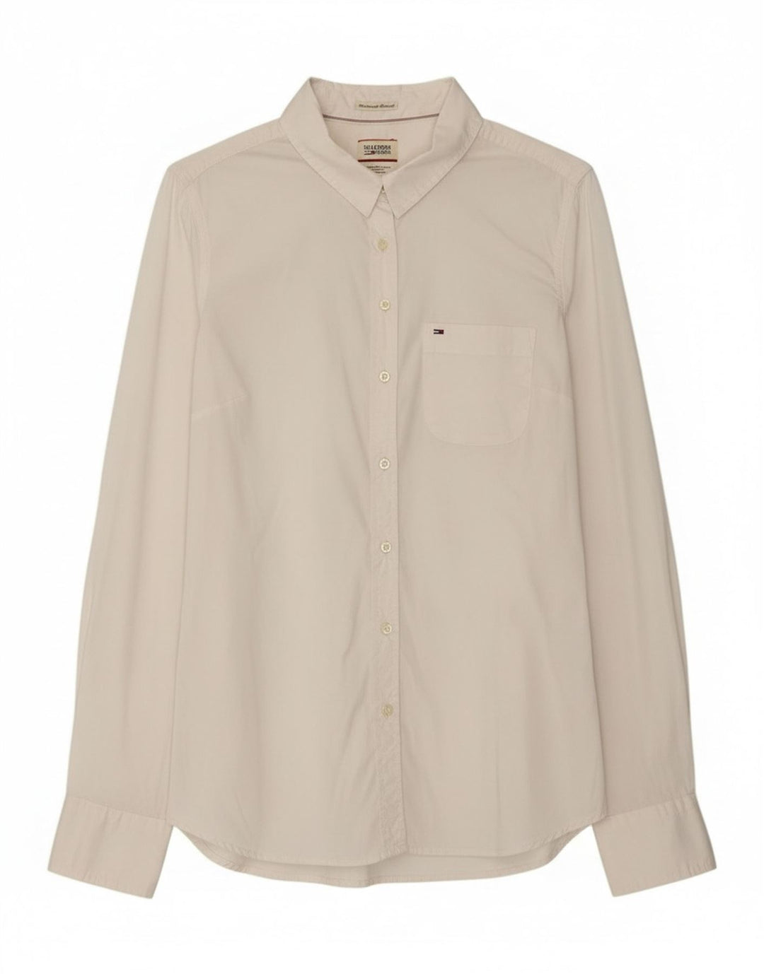Tommy Hilfiger Camisa para mujer Reino Unido 12 Algodón blanco mediano