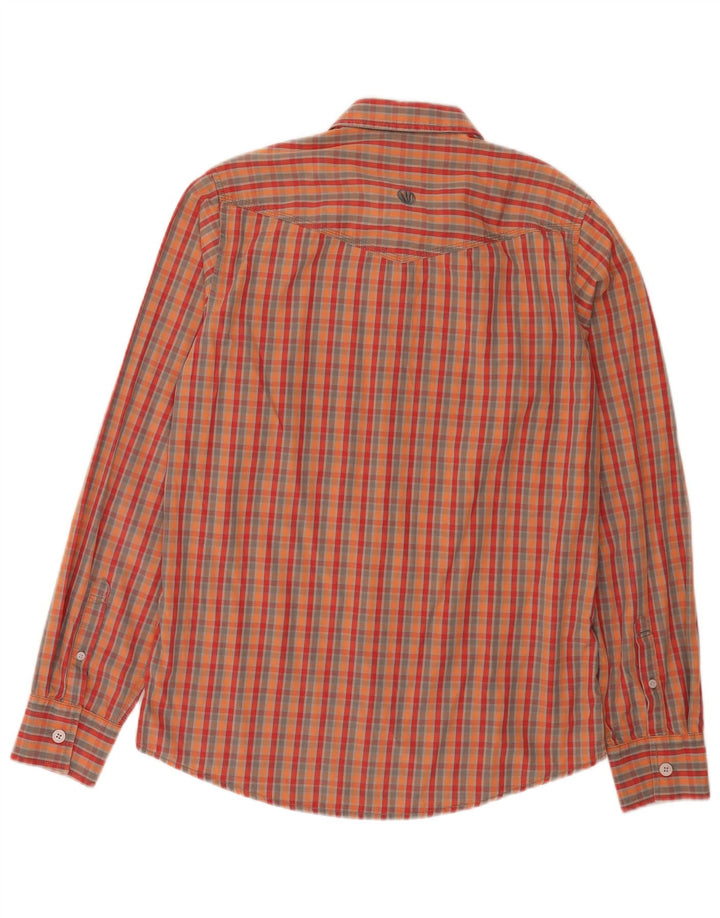 Camisa de hombre Fat Face Small de algodón a cuadros multicolores