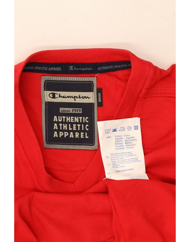 Champion Camiseta Hombre Top Small Rojo Algodón
