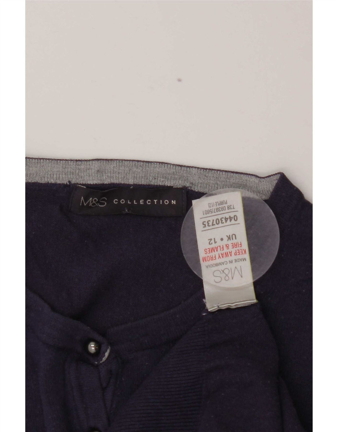 Marks & Spencer - Cárdigan para mujer, talla 40, viscosa morada mediana