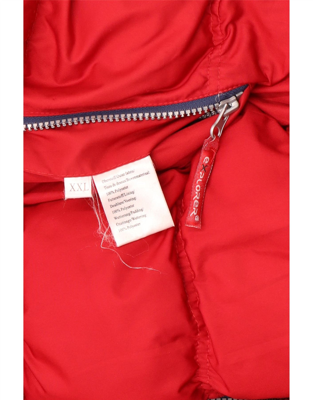 Explorer Chaqueta acolchada reversible para hombre UK 44 2XL Poliéster rojo