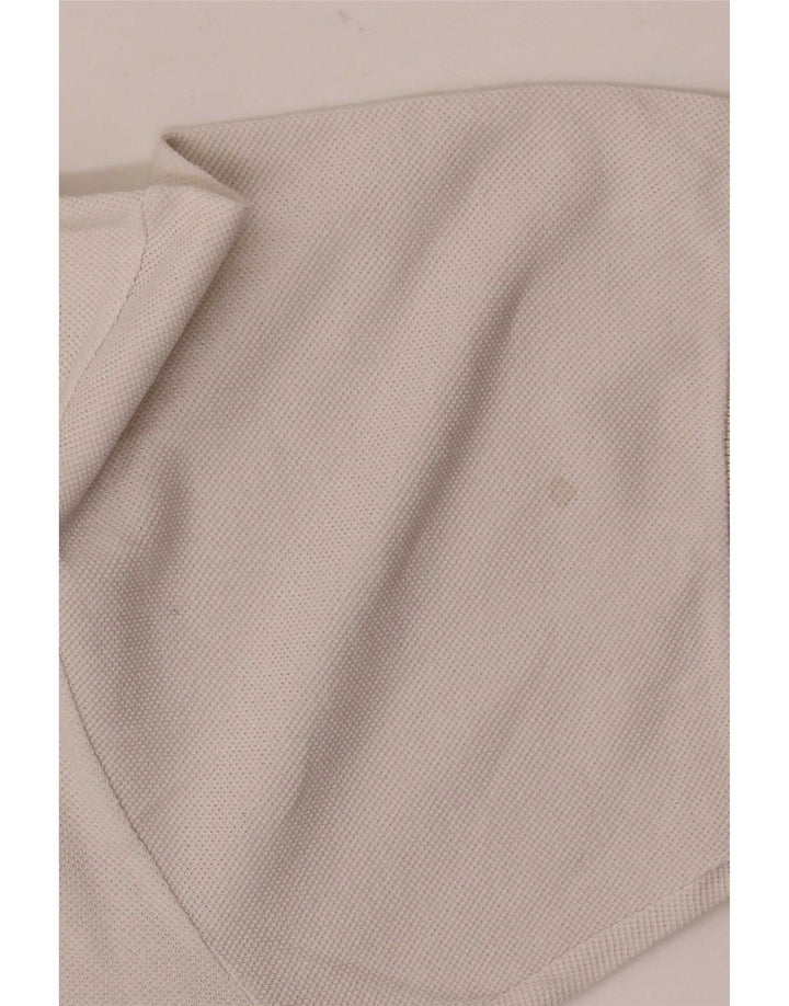 Polo Lacoste para hombre talla 4 mediano algodón blanco