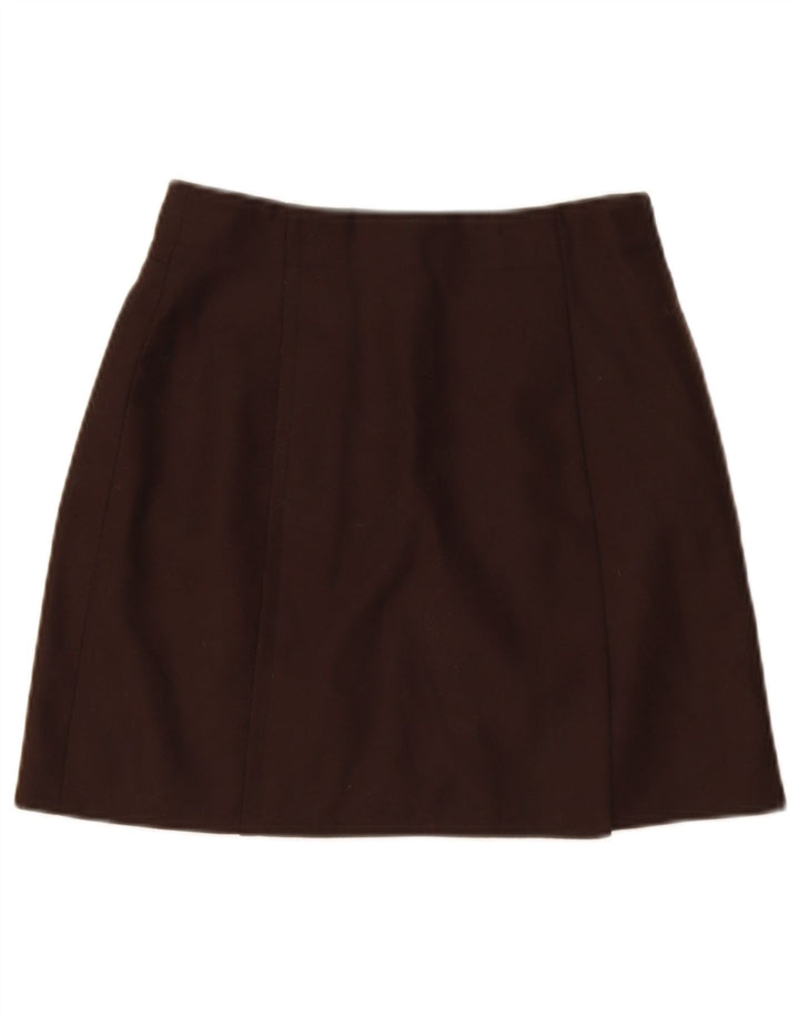 Minifalda vintage para mujer W26 pequeña marrón