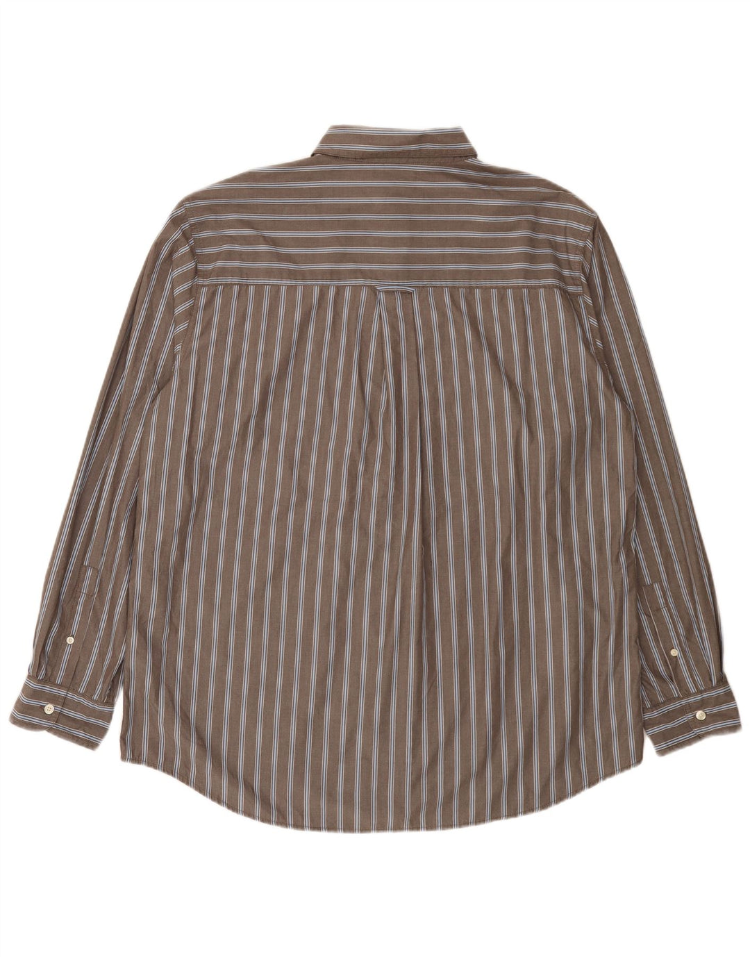 Chaps Camisa de fácil cuidado para hombre XL Gris Algodón a rayas