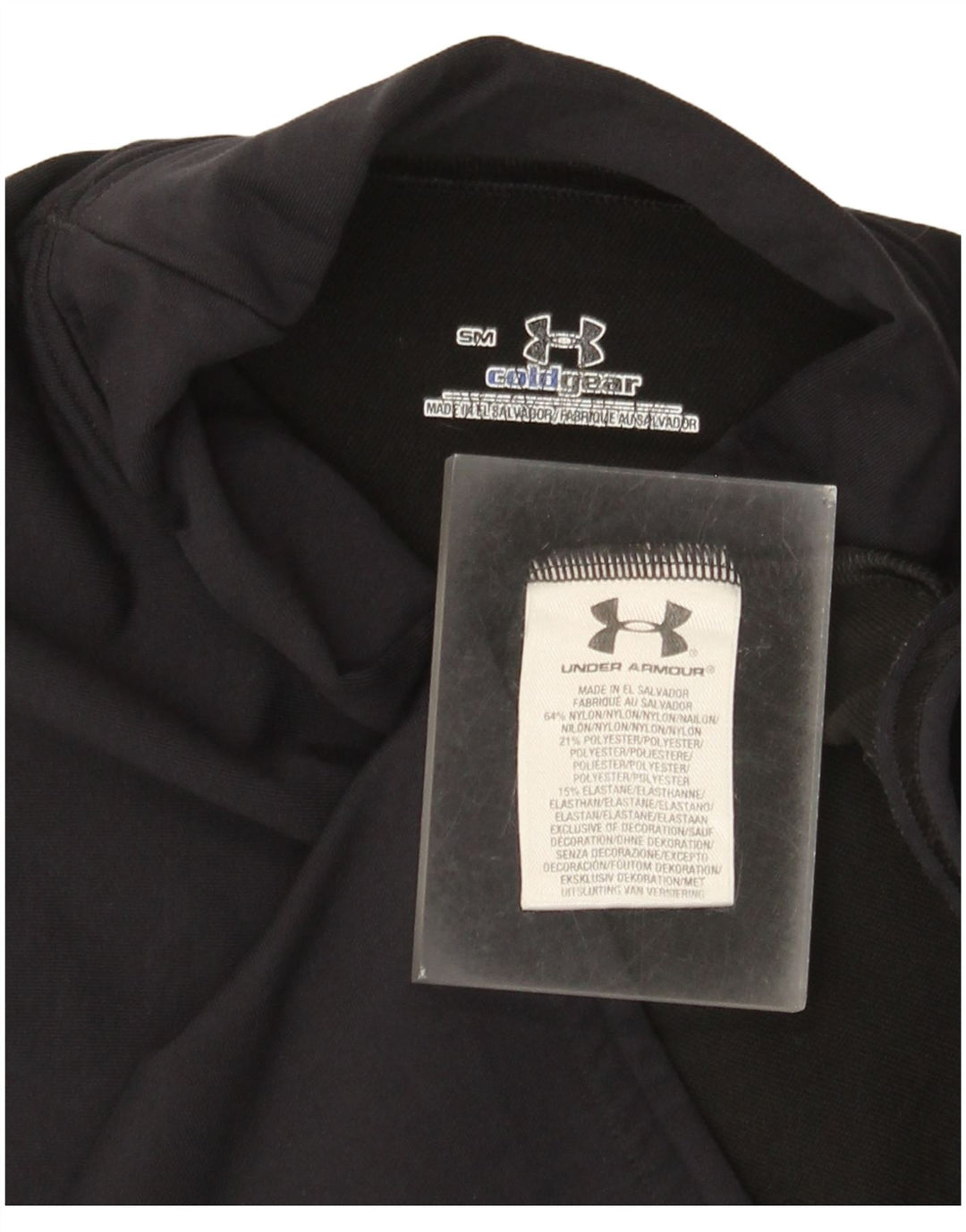 Under Armour Camiseta Cold Gear para mujer de manga larga UK 8 Small Black Nylon
