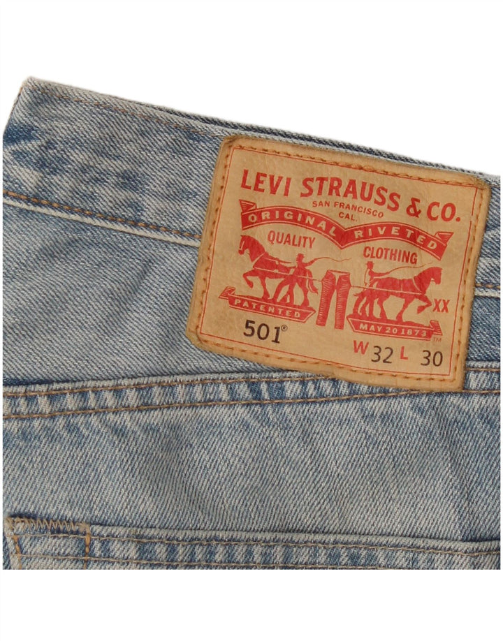 Levi's Hombre 501 Vaqueros Rectos W32 L30 Algodón Azul