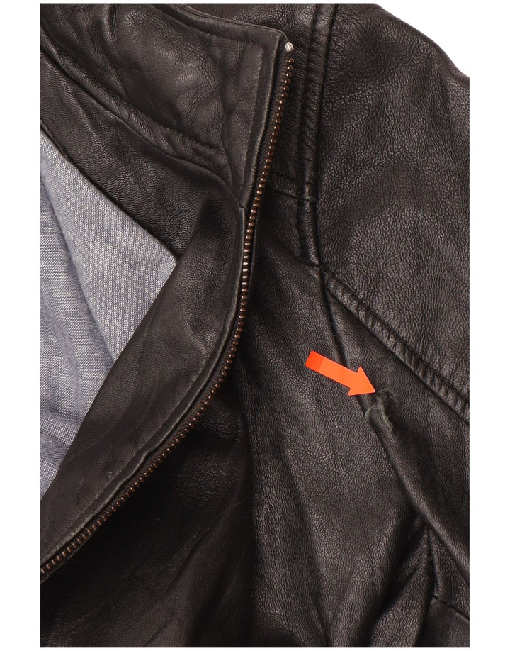 CONBIPEL Chaqueta de cuero para hombre IT 52 Cuero negro grande