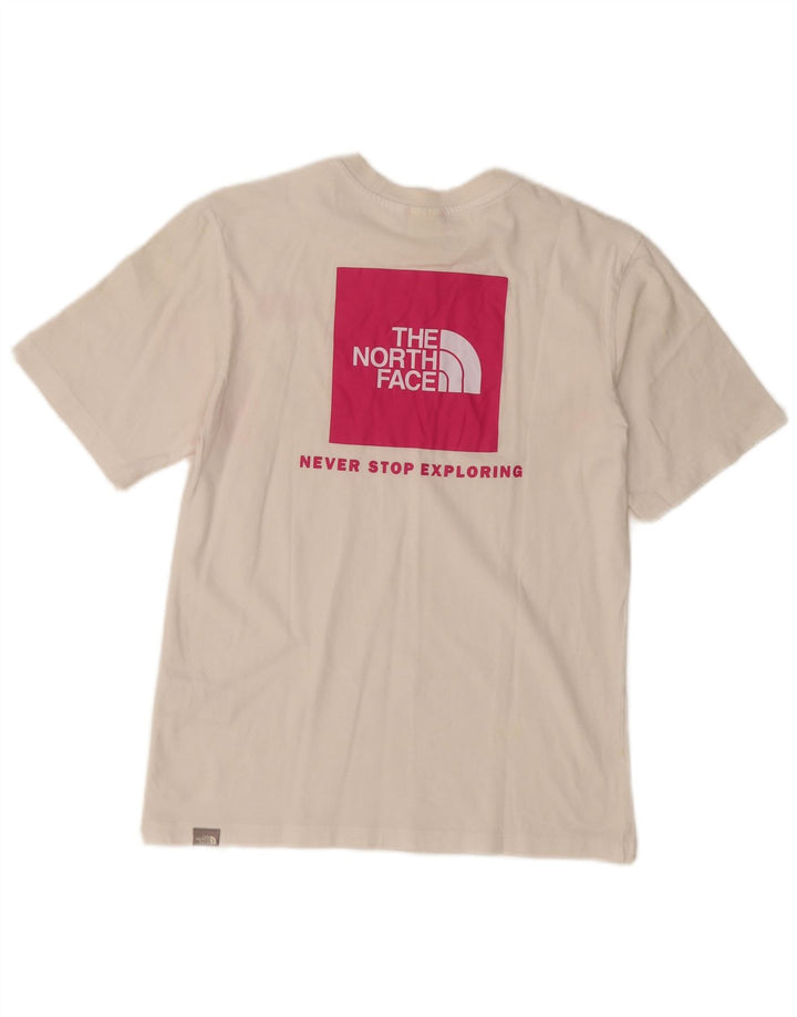 THE NORTH FACE Camiseta gráfica para mujer Top UK 6 XS Algodón blanco