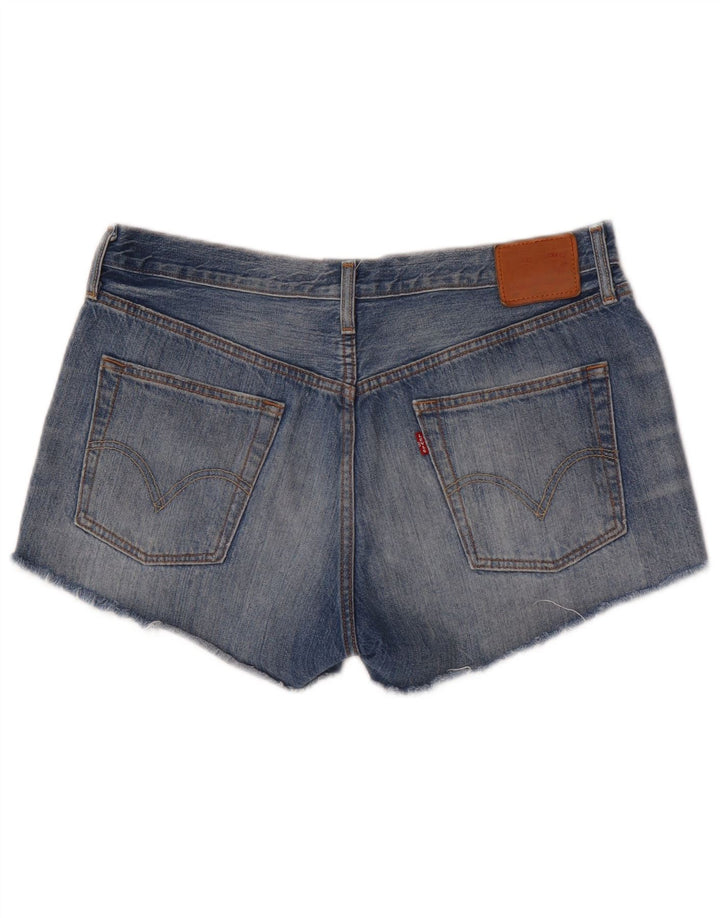 Levi's Mujer 501 Shorts De Mezclilla W32 Grande Algodón Azul