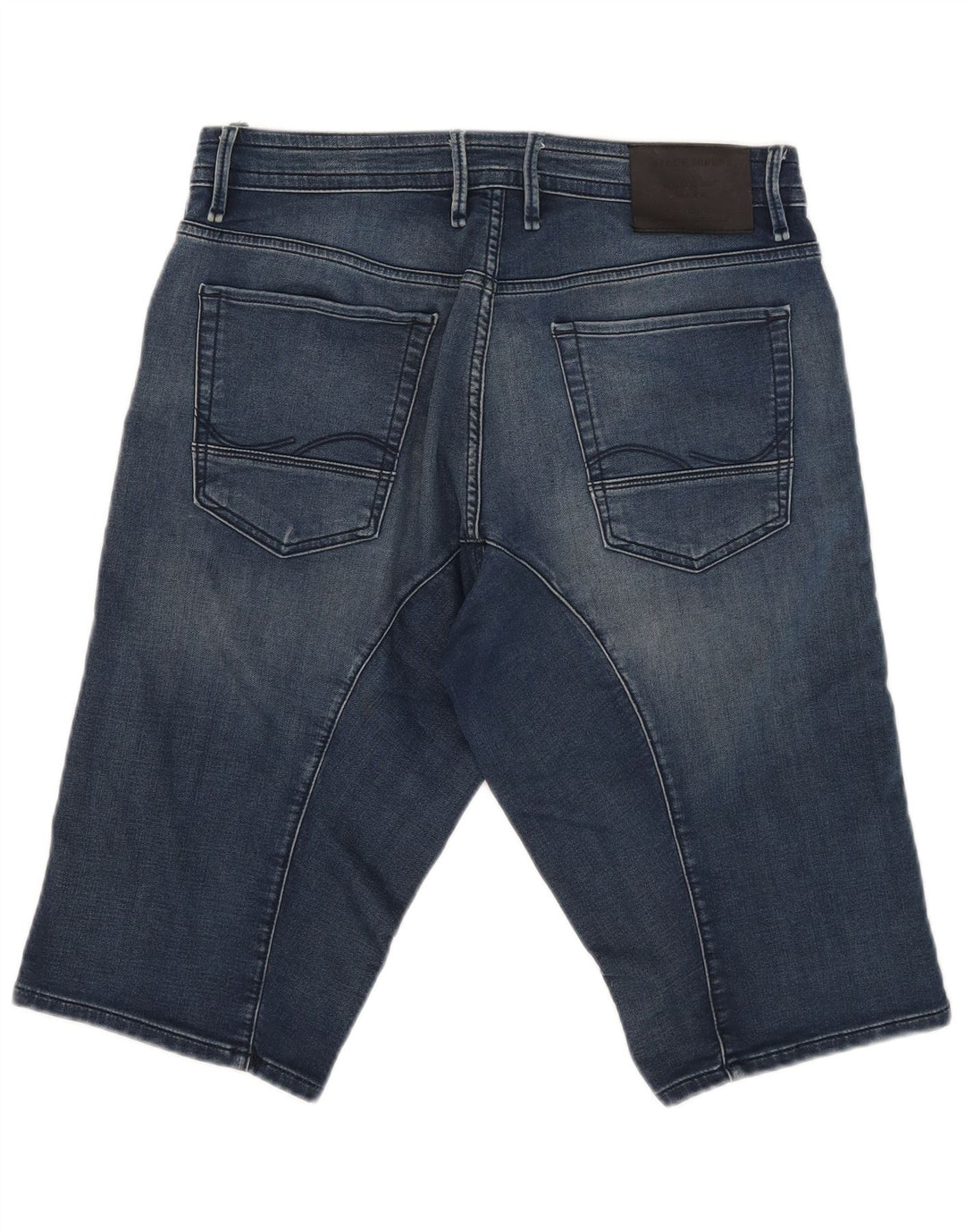 Jack & Jones Mens Loose Fit Denim Shorts Medium W32 Algodón Azul