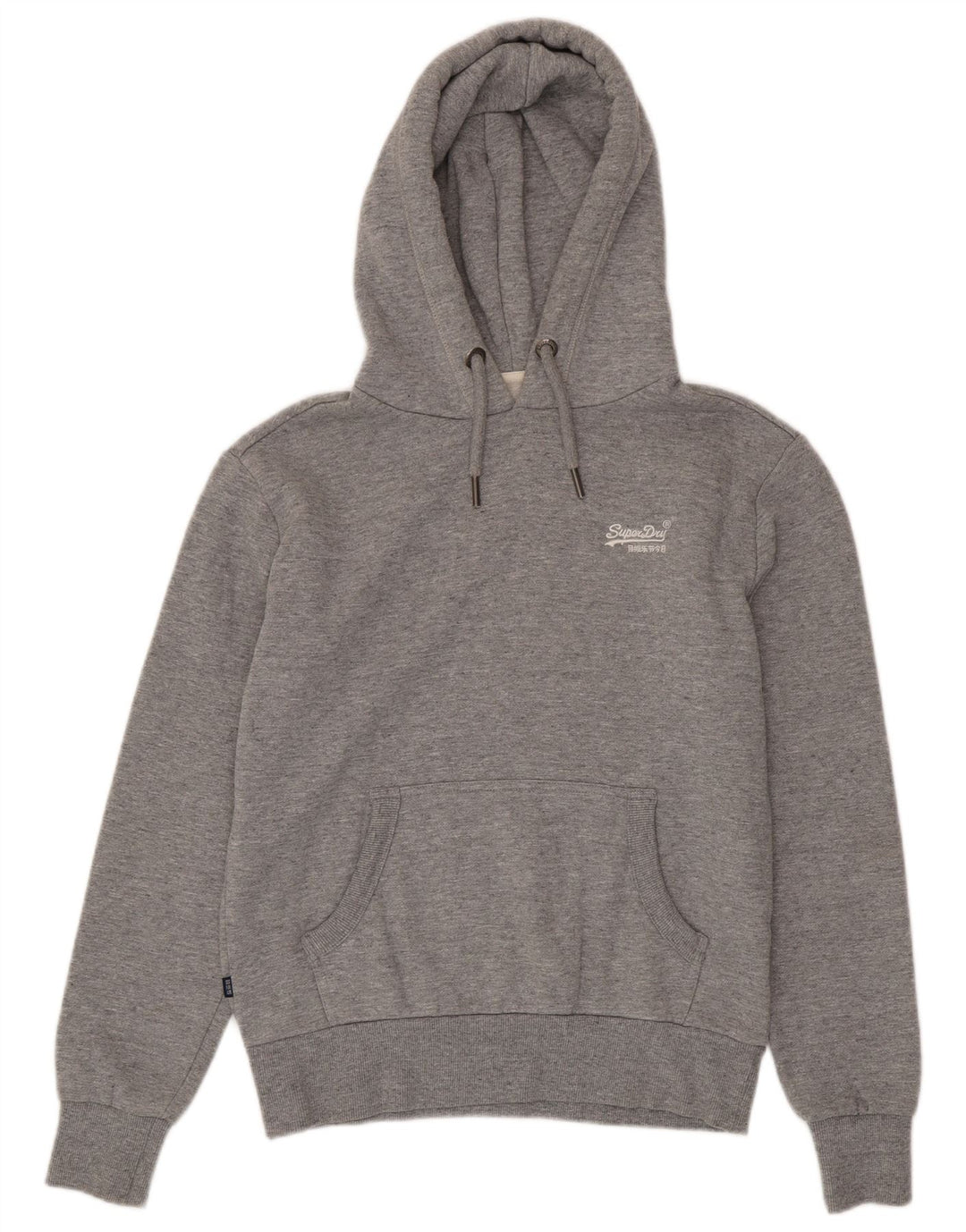 Superdry Jersey con capucha para hombre de algodón moteado gris pequeño